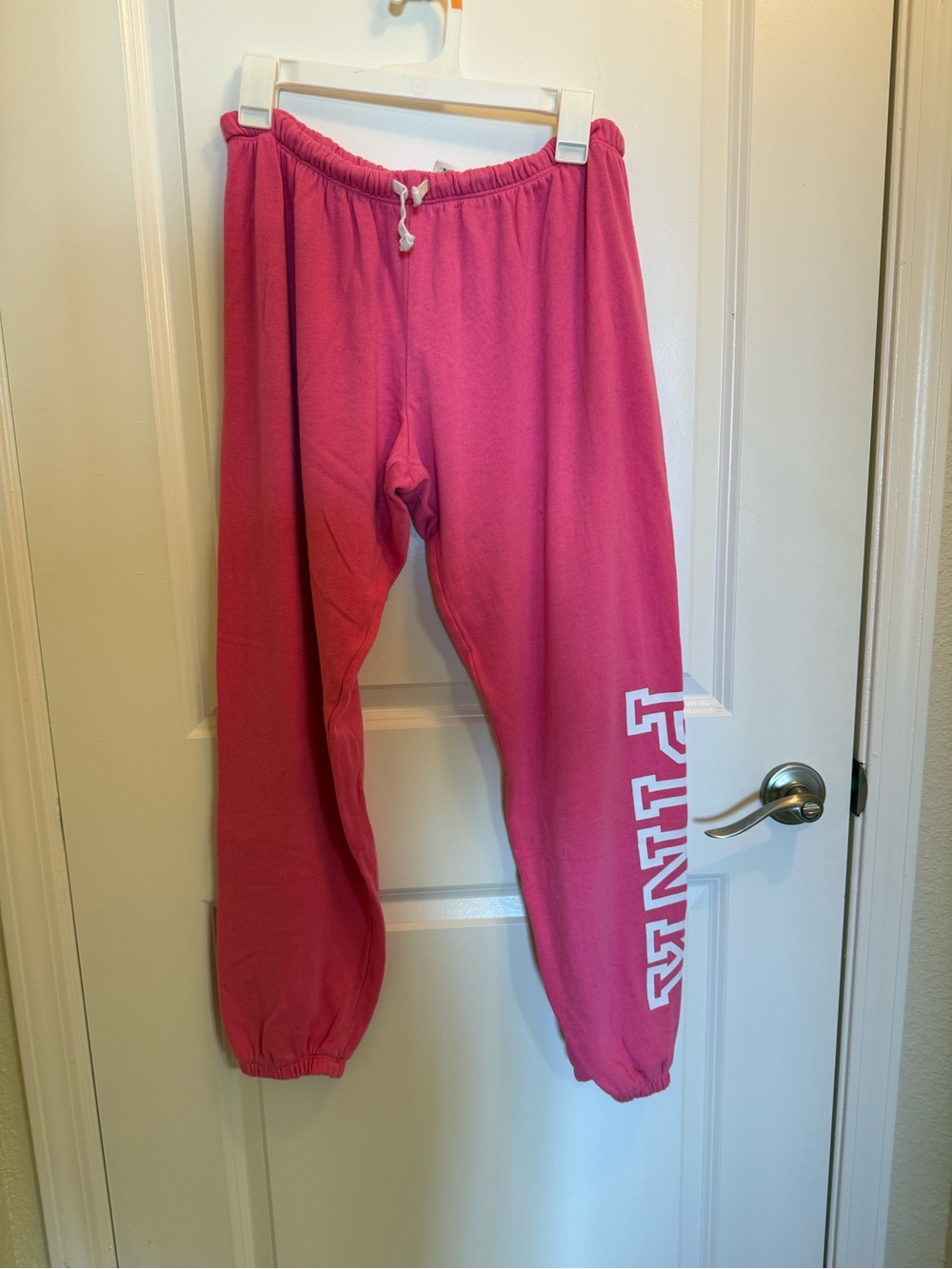 PINK Victoria's Secret Women’s Hot Pink Logo Joggers